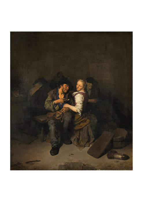Cornelis Bega - Young Couple In A Tavern