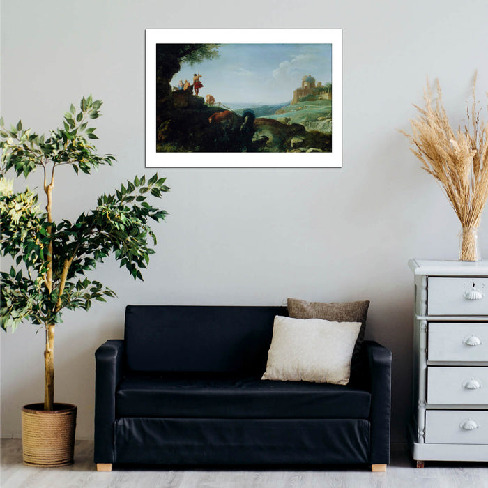 Cornelis Van Poelenburch - Flight To Egypt