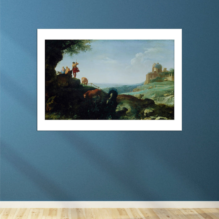 Cornelis Van Poelenburch - Flight To Egypt