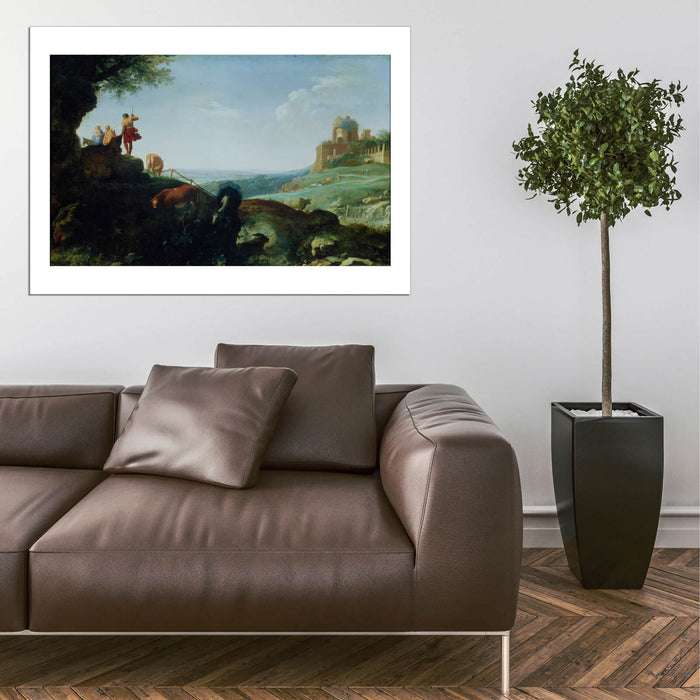 Cornelis Van Poelenburch - Flight To Egypt