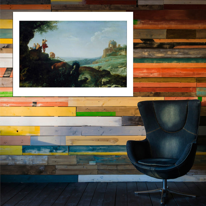 Cornelis Van Poelenburch - Flight To Egypt