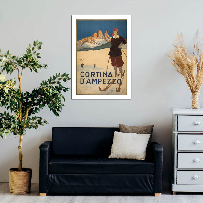 Cortina Dampezzo Travel Poster