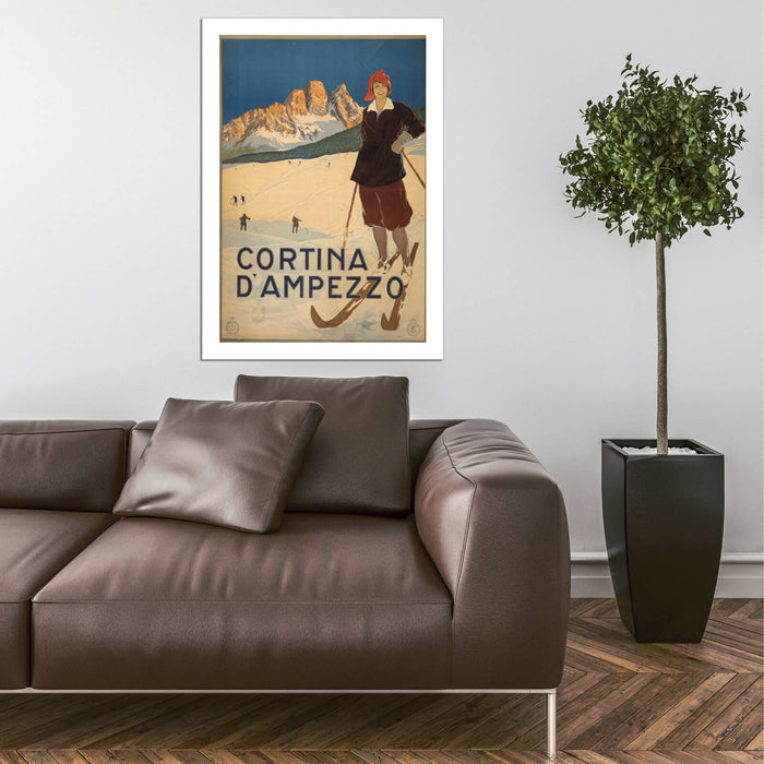 Cortina Dampezzo Travel Poster