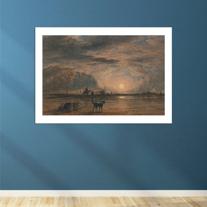 David Cox - Beach Scene - Sunrise