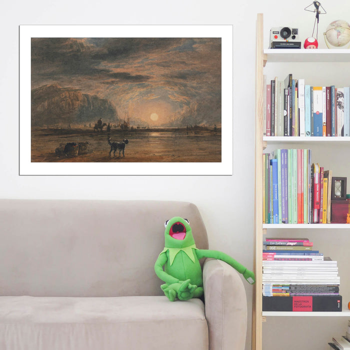 David Cox - Beach Scene - Sunrise