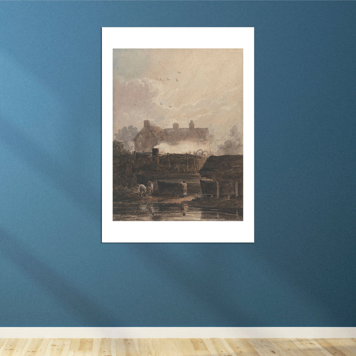 David Cox - Boat Building - Dockyard At Birmingham