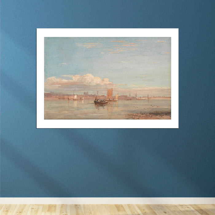 David Cox - Greenwich Hospital From Woolwich Reach