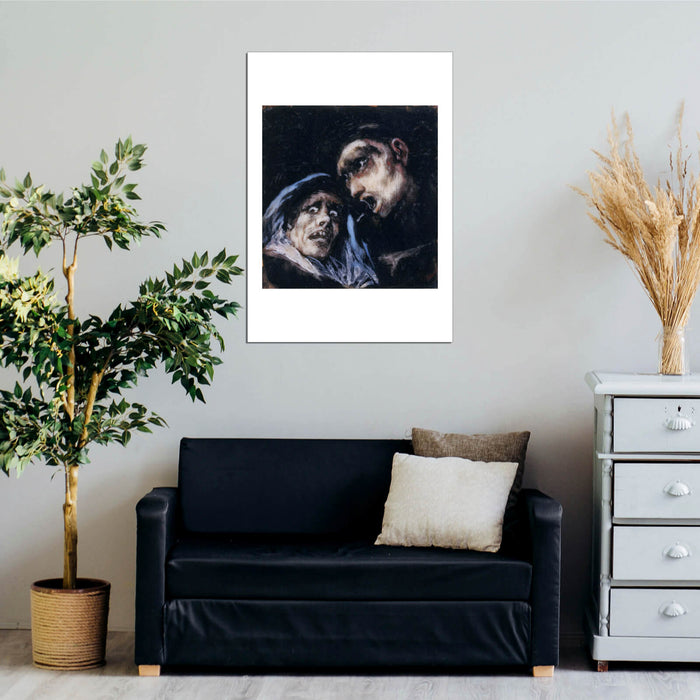 De Goya Y Lucientes - Monk Talking To An Old Woman