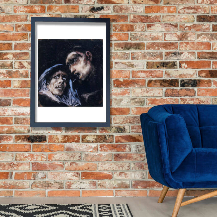 De Goya Y Lucientes - Monk Talking To An Old Woman