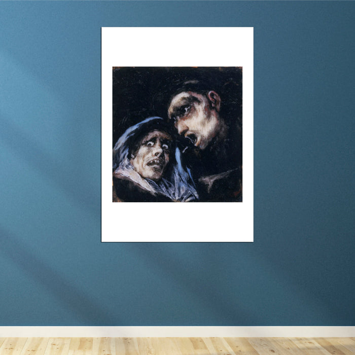 De Goya Y Lucientes - Monk Talking To An Old Woman