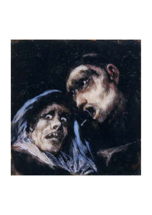 De Goya Y Lucientes - Monk Talking To An Old Woman