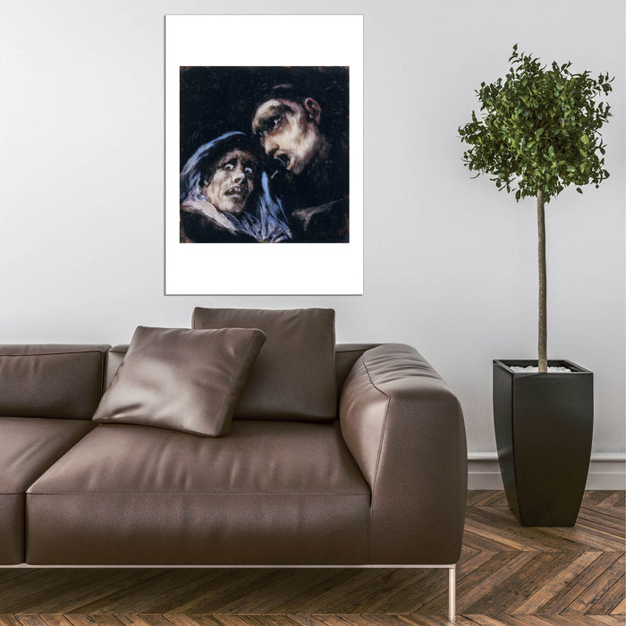 De Goya Y Lucientes - Monk Talking To An Old Woman