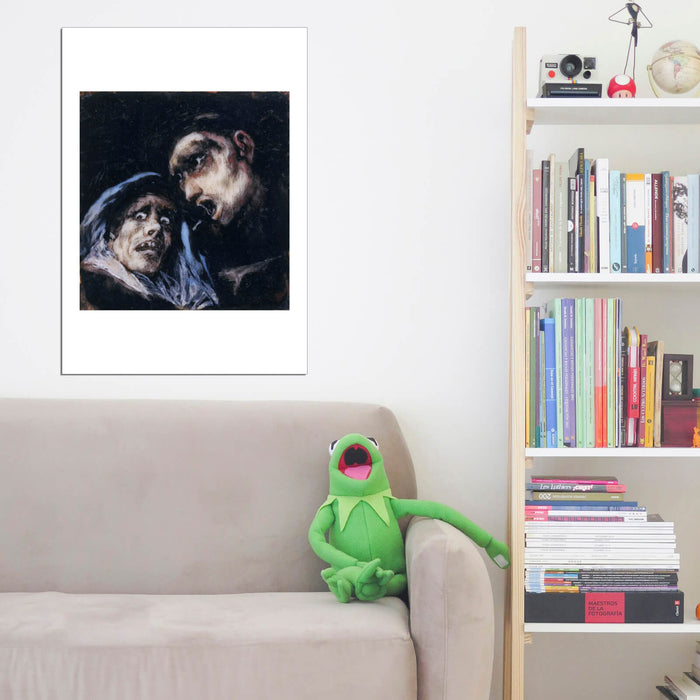 De Goya Y Lucientes - Monk Talking To An Old Woman