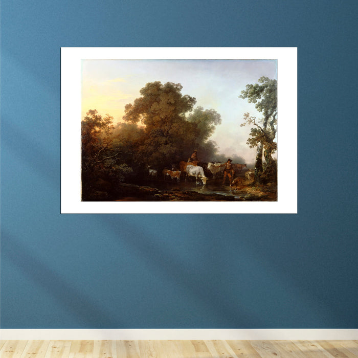 De Loutherbourg Philippe Jacques - Cattle and Figures