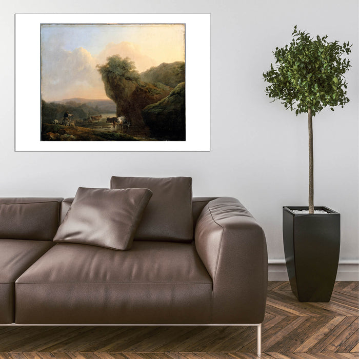 De Loutherbourg Philippe Jacques - Landscape With Cattle
