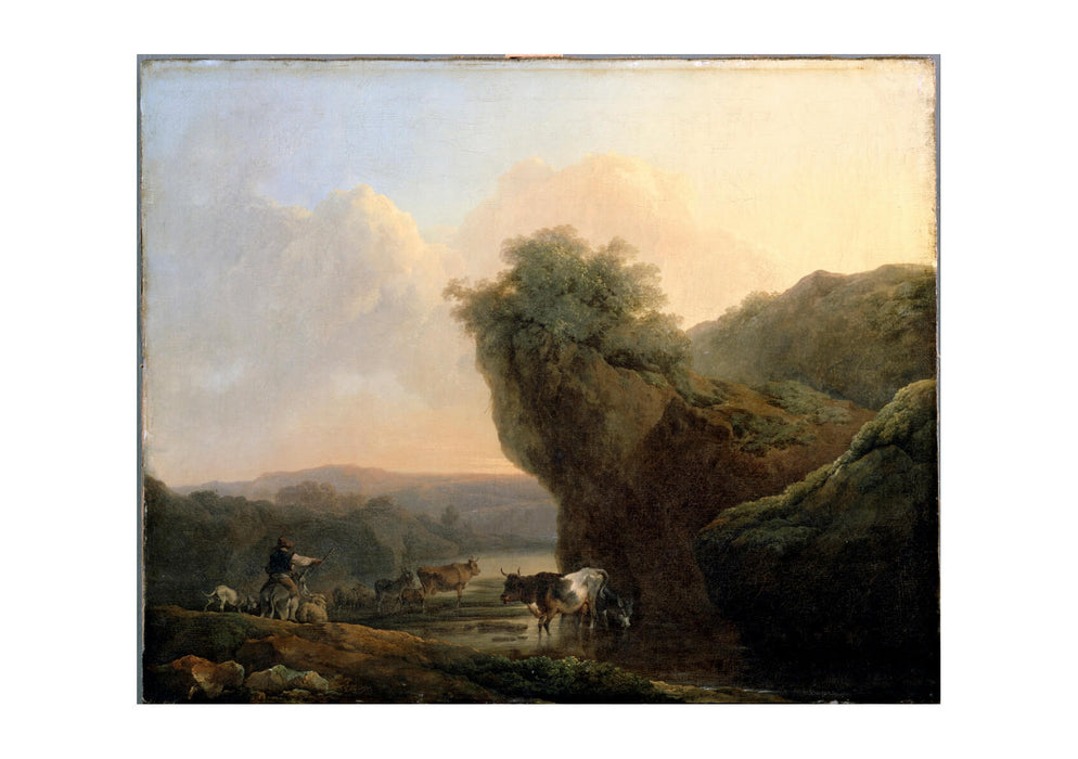 De Loutherbourg Philippe Jacques - Landscape With Cattle