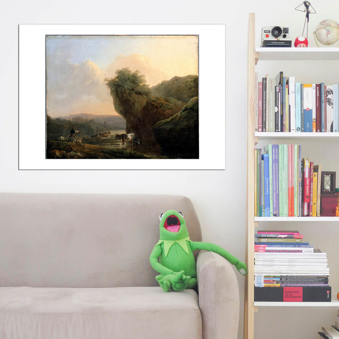 De Loutherbourg Philippe Jacques - Landscape With Cattle