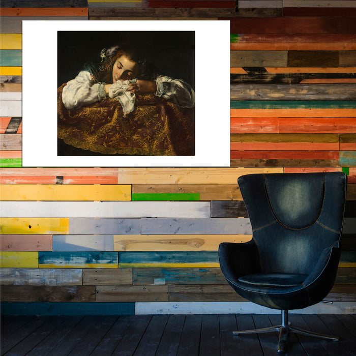 Domenico Fetti - Sleeping Girl