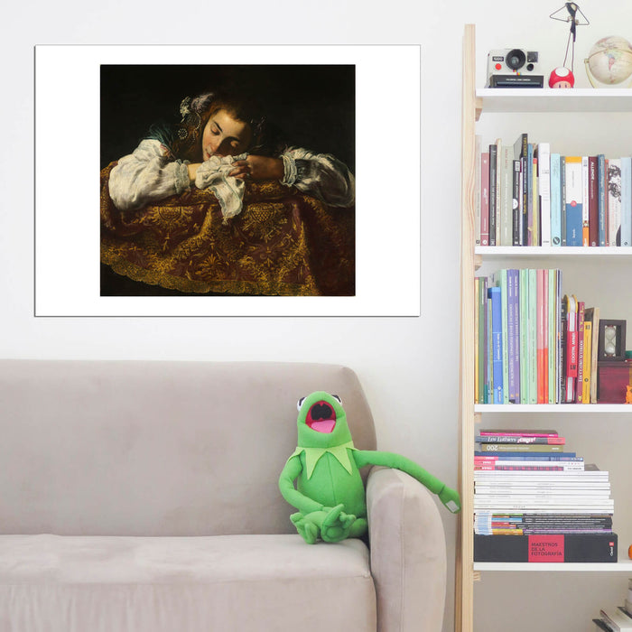 Domenico Fetti - Sleeping Girl