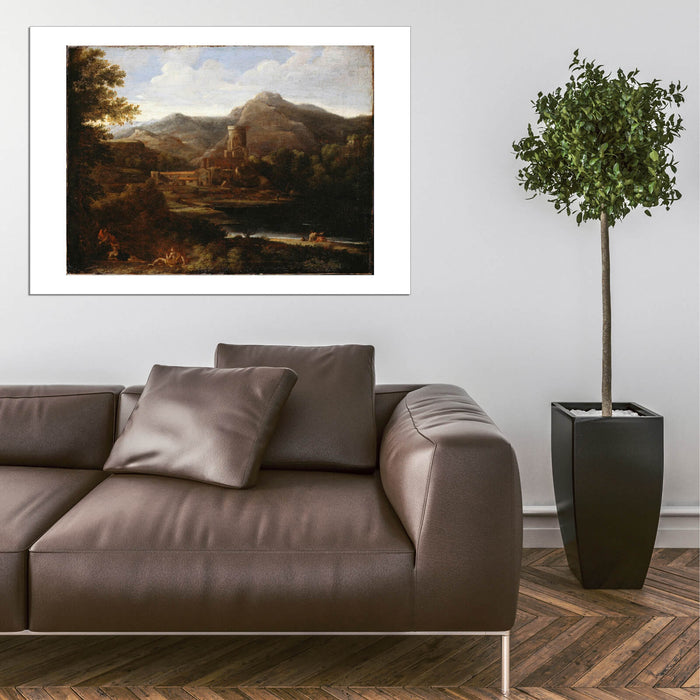 Dughet Gaspard - Village Near A Lake