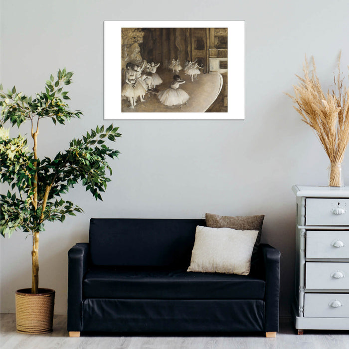 Edgar Degas - Ballet Rehearsal on Stage