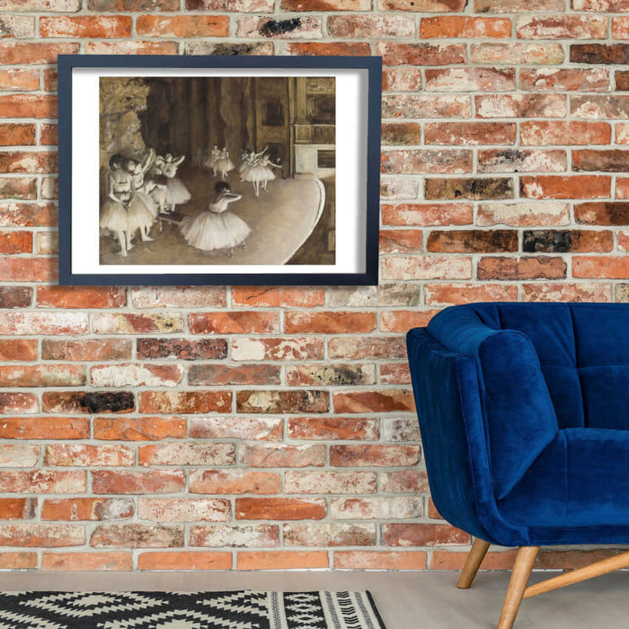 Edgar Degas - Ballet Rehearsal on Stage