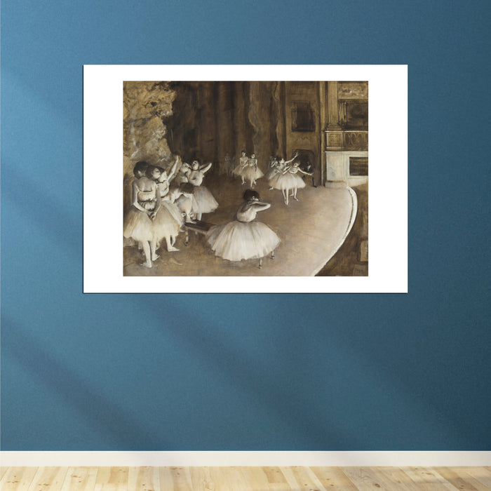Edgar Degas - Ballet Rehearsal on Stage