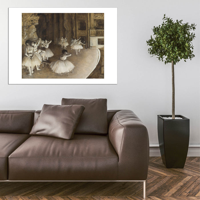 Edgar Degas - Ballet Rehearsal on Stage