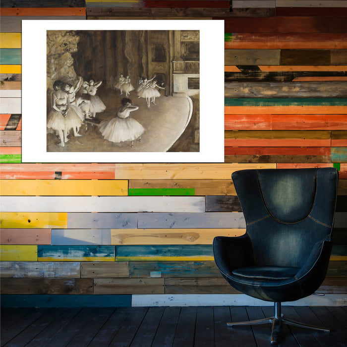 Edgar Degas - Ballet Rehearsal on Stage