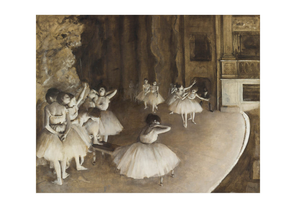 Edgar Degas - Ballet Rehearsal on Stage