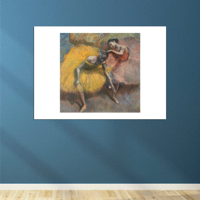 Edgar Degas - Two Dancers Yellow and Pink