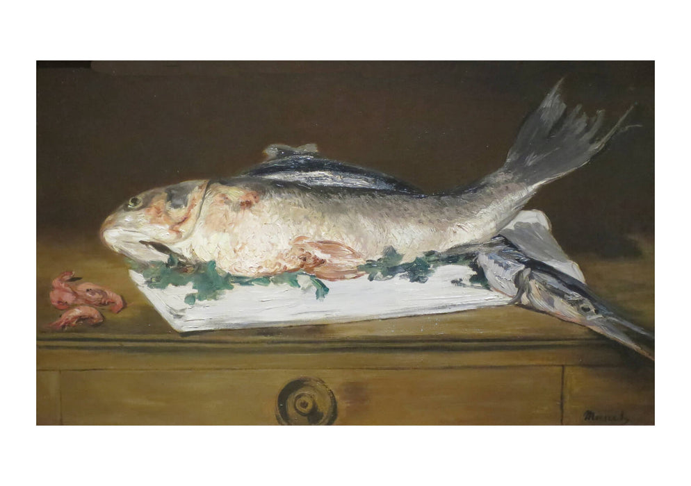 Edouard Manet - Still-life Salmon Pike and Shrimps