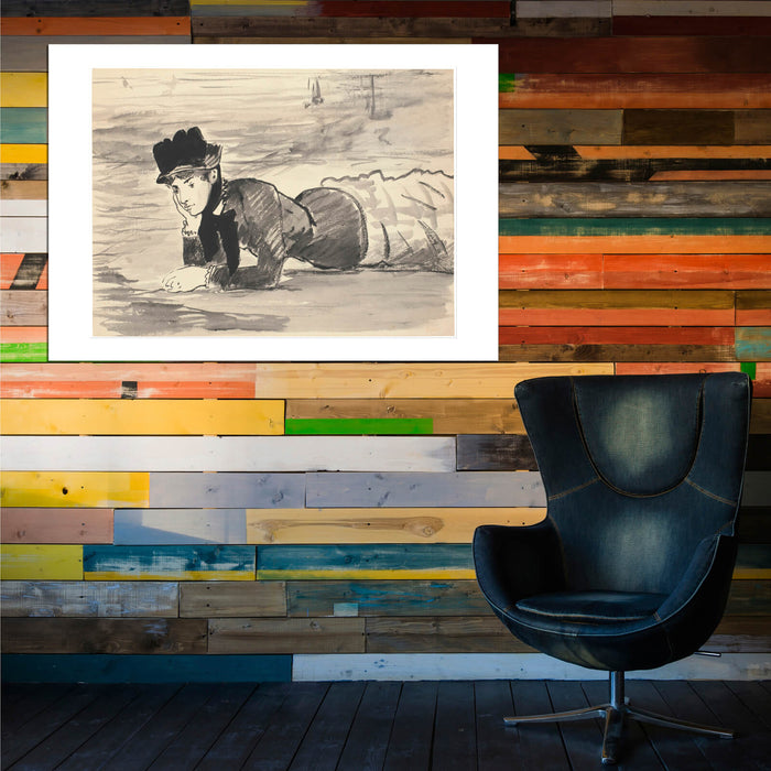 Edouard Manet - Woman Lying on the Beach Annabel Lee
