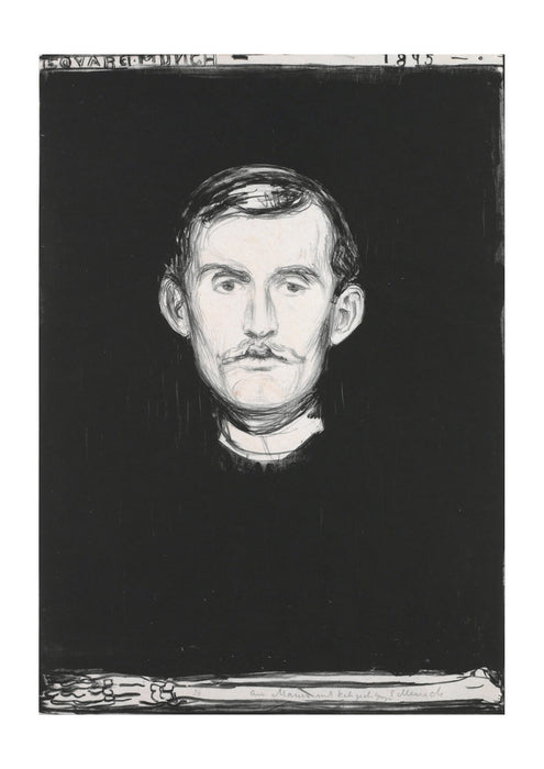 Edvard Munch - Self-Portrait with Skeleton Arm