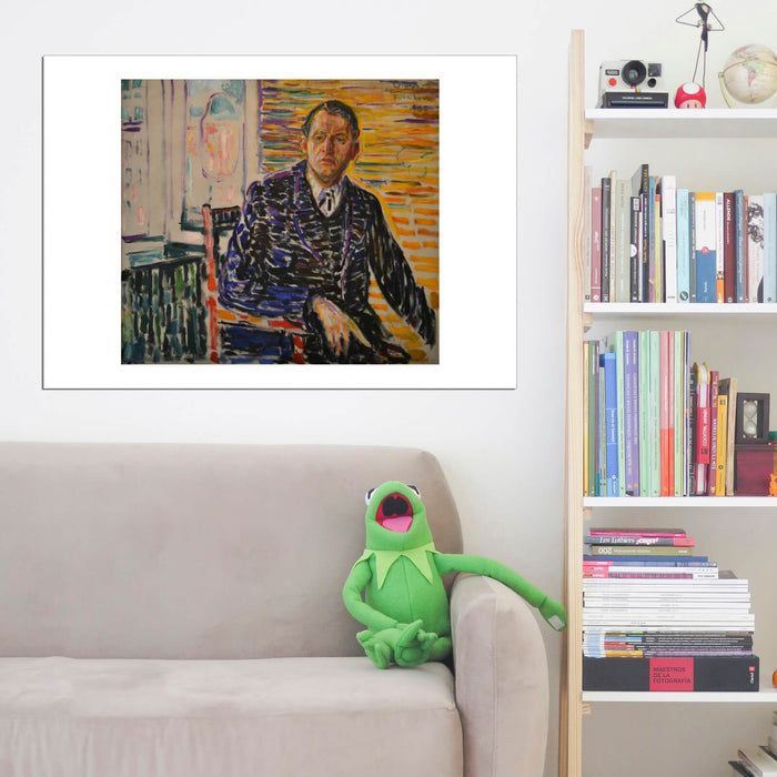 Edvard Munch - Selvportrett fra klinikken