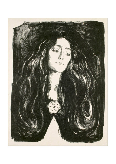 Edvard Munch - The Brooch. Eva Mudocci