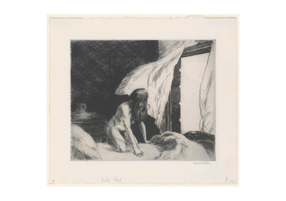 Edward Hopper - Evening Wind Sketch