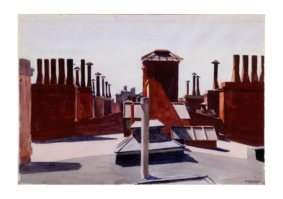 Edward Hopper - Roofs Of Washington Square
