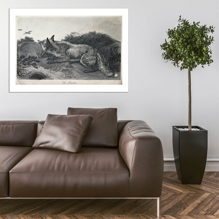 Edwin Landseer - A fox stalking ducks in the heath