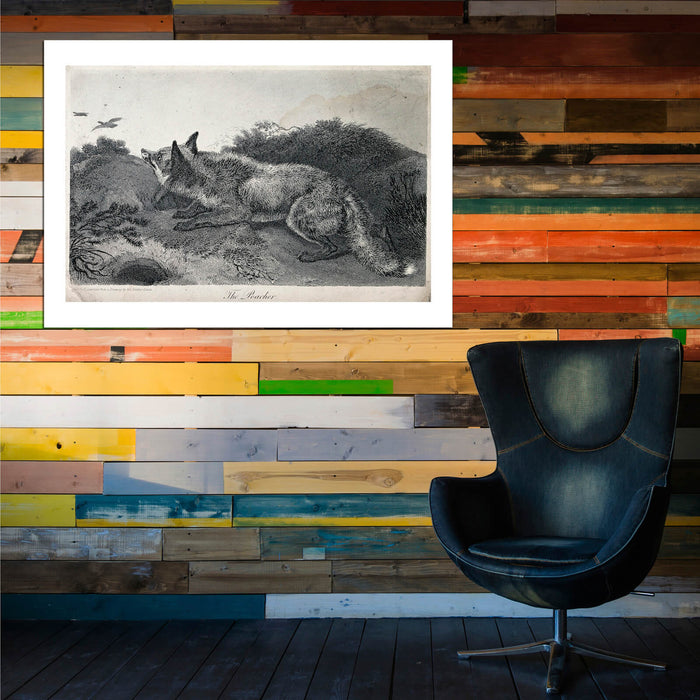 Edwin Landseer - A fox stalking ducks in the heath