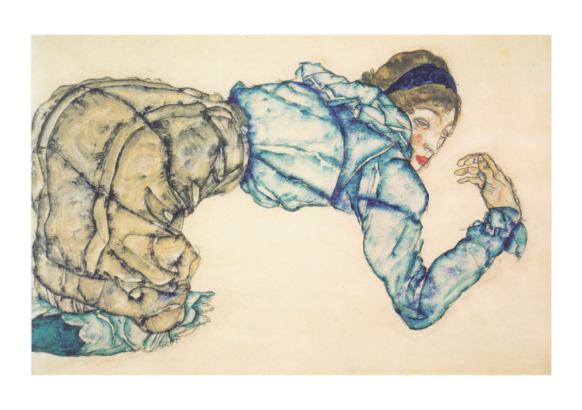 Egon Schiele 線画 木製フレーム付き Egon Schiele 線画 木製フレーム付き Egon Schiele 線画 木製
