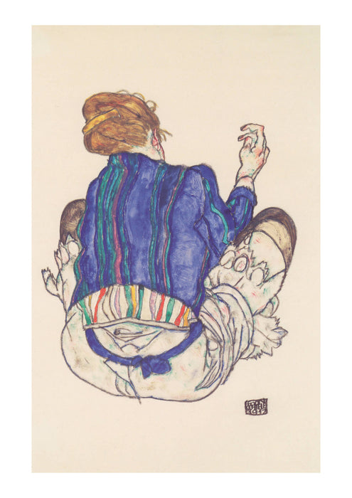 Egon Schiele - Blue Back