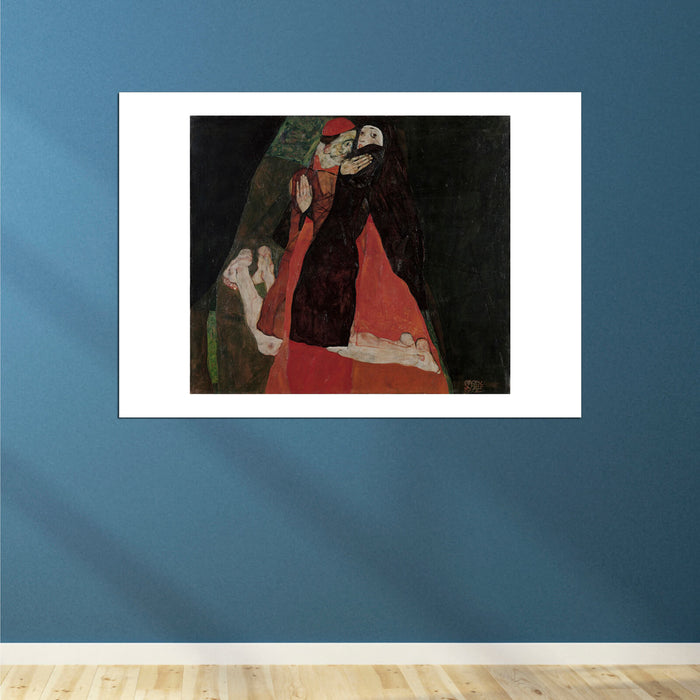Egon Schiele - Cardinal and Nun Caress