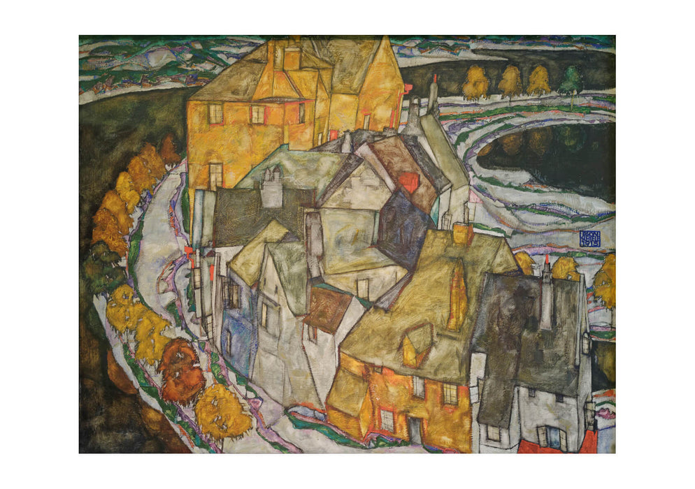Egon Schiele - Crescent of Houses II