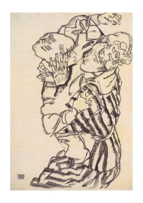 Egon Schiele - Edith Schiele mit ihrem Neffen - 1915