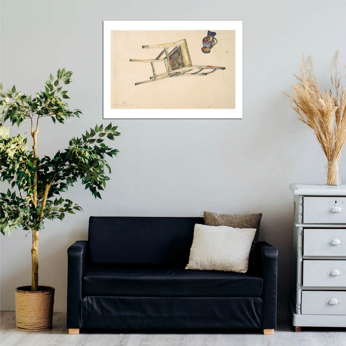 Egon Schiele - Fallen Chair