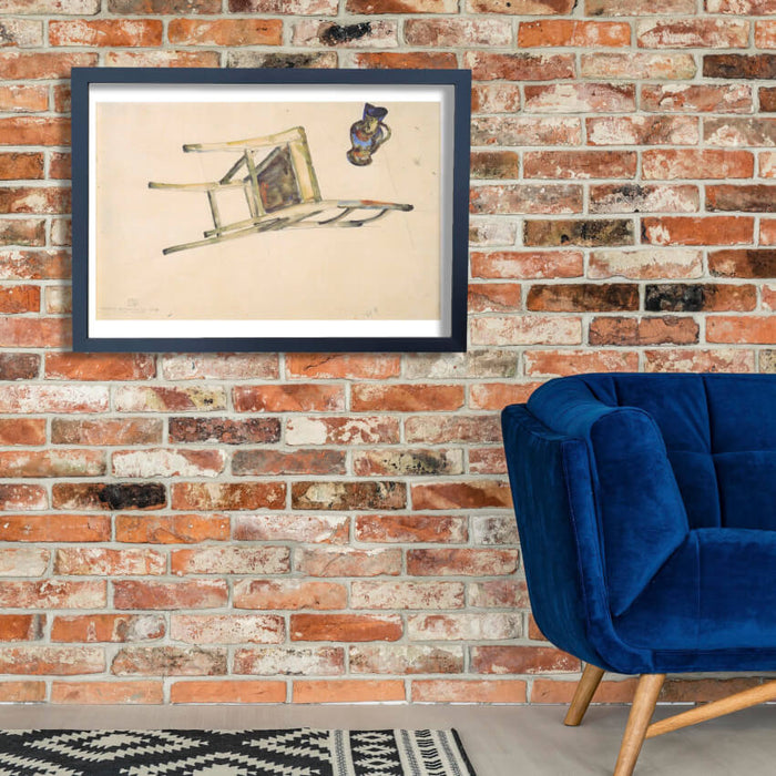 Egon Schiele - Fallen Chair