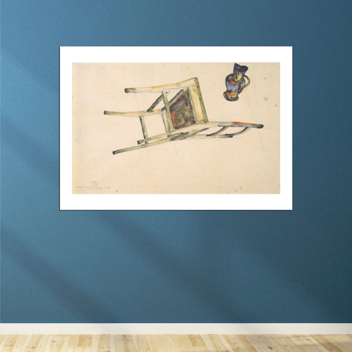 Egon Schiele - Fallen Chair