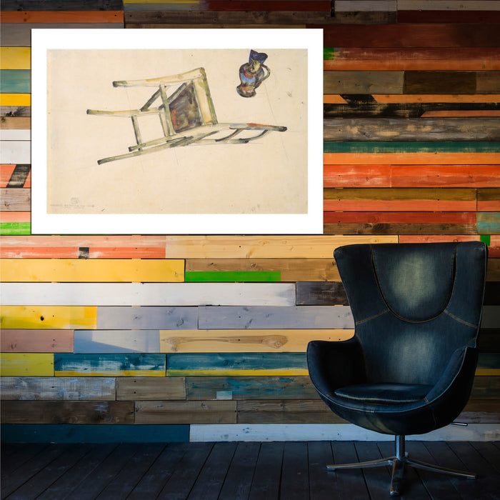 Egon Schiele - Fallen Chair