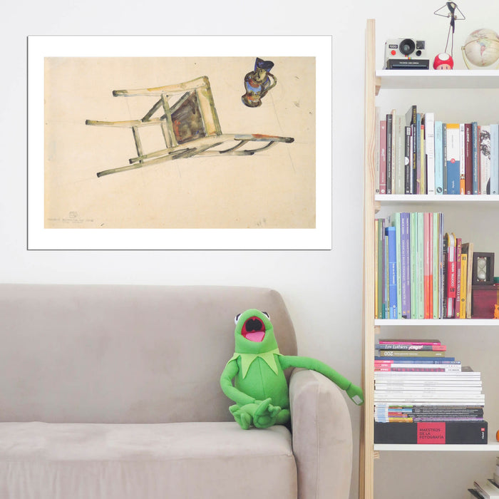 Egon Schiele - Fallen Chair